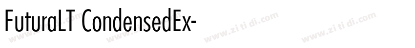 FuturaLT CondensedEx字体转换